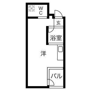 ワンルーム 間取り図