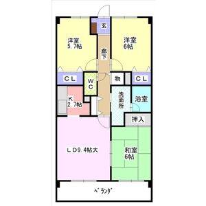 3LDK 間取り図