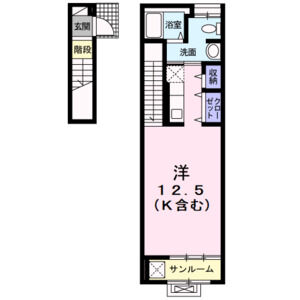 ワンルーム 間取り図
