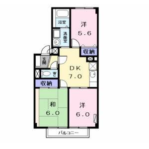 3DK 間取り図
