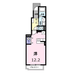 ワンルーム 間取り図