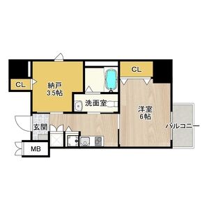 ワンルーム 間取り図