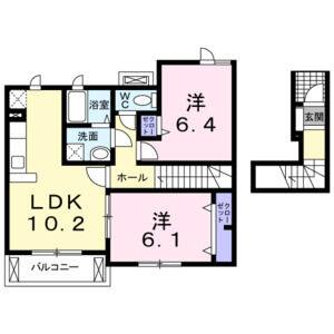 2LDK 間取り図
