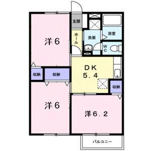 3DK 間取り図