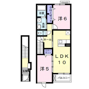 2LDK 間取り図