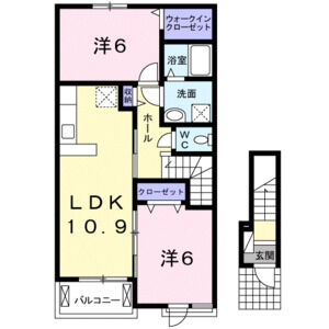 2LDK 間取り図