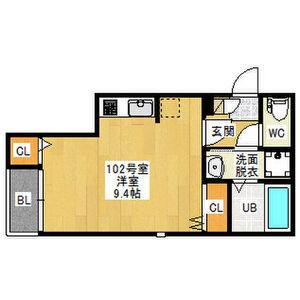 ワンルーム 間取り図