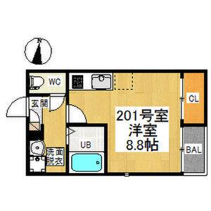 ワンルーム 間取り図