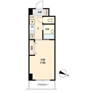 1K 間取り図