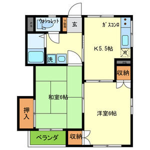 2K 間取り図