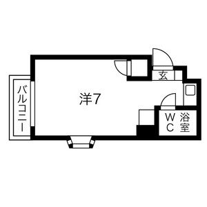 ワンルーム 間取り図