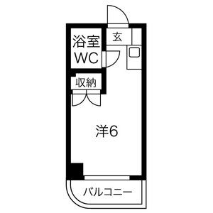 ワンルーム 間取り図