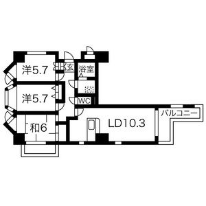3LDK 間取り図