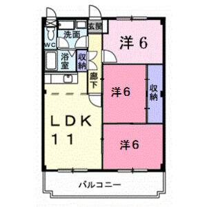 3LDK 間取り図