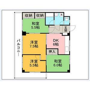 4DK 間取り図
