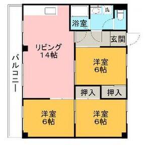 3LDK 間取り図