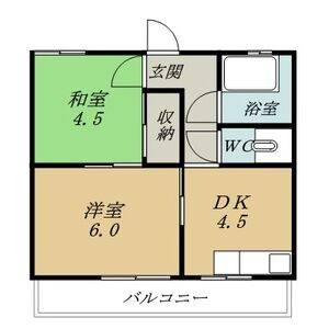 2DK 間取り図