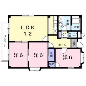 3LDK 間取り図