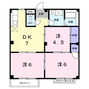 3DK 間取り図