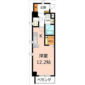 ワンルーム 間取り図