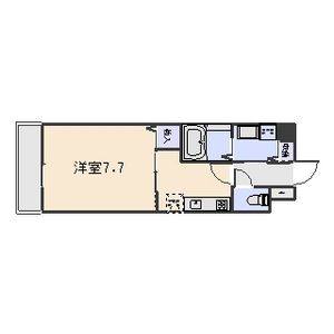 1DK 間取り図