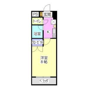 1K 間取り図