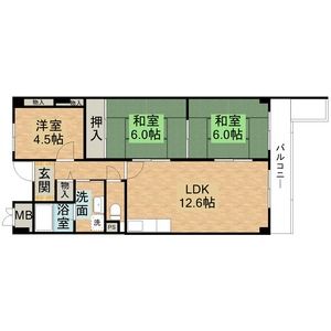 3LDK 間取り図