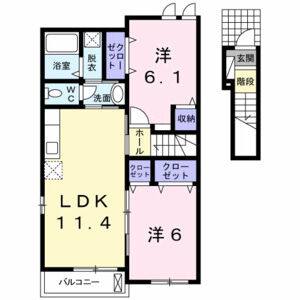 2LDK 間取り図