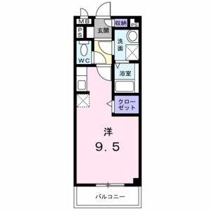 ワンルーム 間取り図