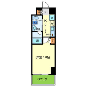 1K 間取り図