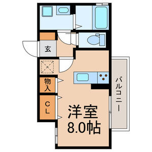 ワンルーム 間取り図
