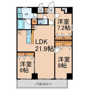 3LDK 間取り図