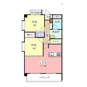 2LDK 間取り図