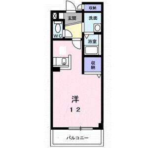 ワンルーム 間取り図