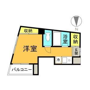 ワンルーム 間取り図