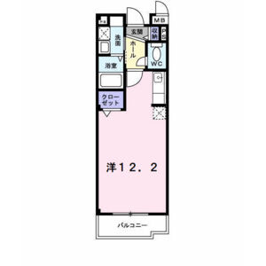 ワンルーム 間取り図