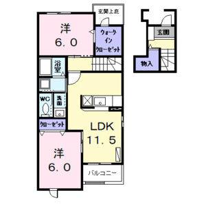 2LDK 間取り図