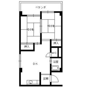 2LDK 間取り図