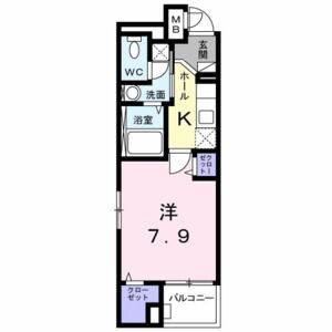 1K 間取り図
