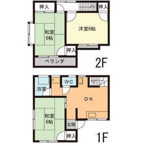 3DK 間取り図