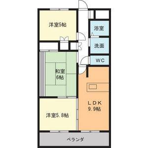 3LDK 間取り図