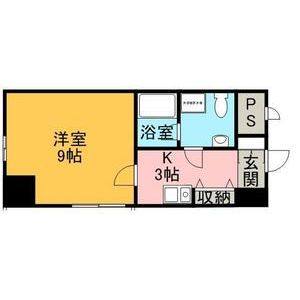 1K 間取り図