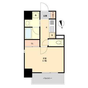 1K 間取り図