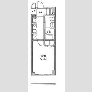 1K 間取り図