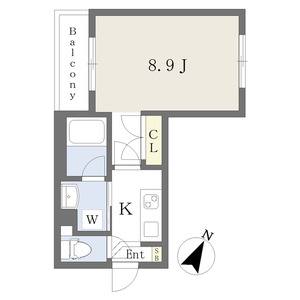 1K 間取り図