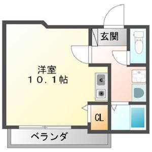 ワンルーム 間取り図