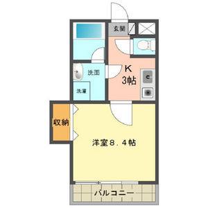 1K 間取り図