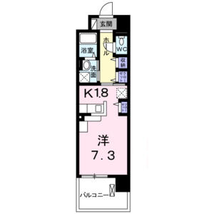 1K 間取り図