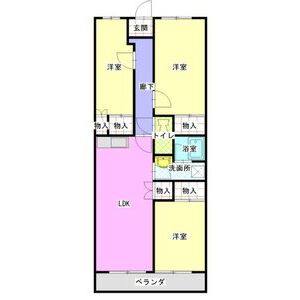 3LDK 間取り図