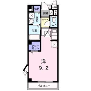 ワンルーム 間取り図